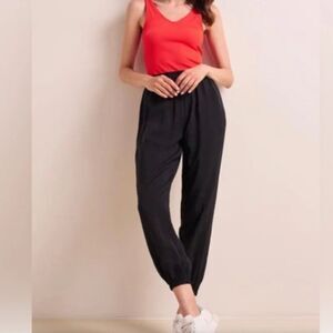 On The Road / Young Fabulous & Broke Satin Paperbag Pants Size M